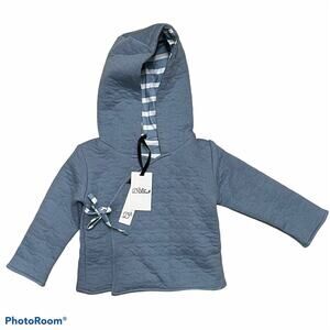 Danna Belle Infant Hooded Wrap Tie Jacket NWT 12m